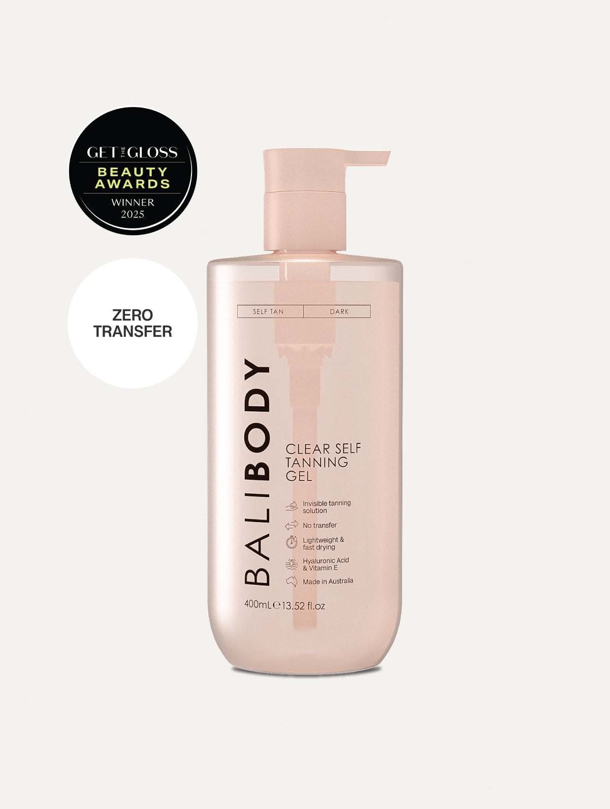 Clear Self Tanning Gel - Rinse-Free Formula - Bali Body USA