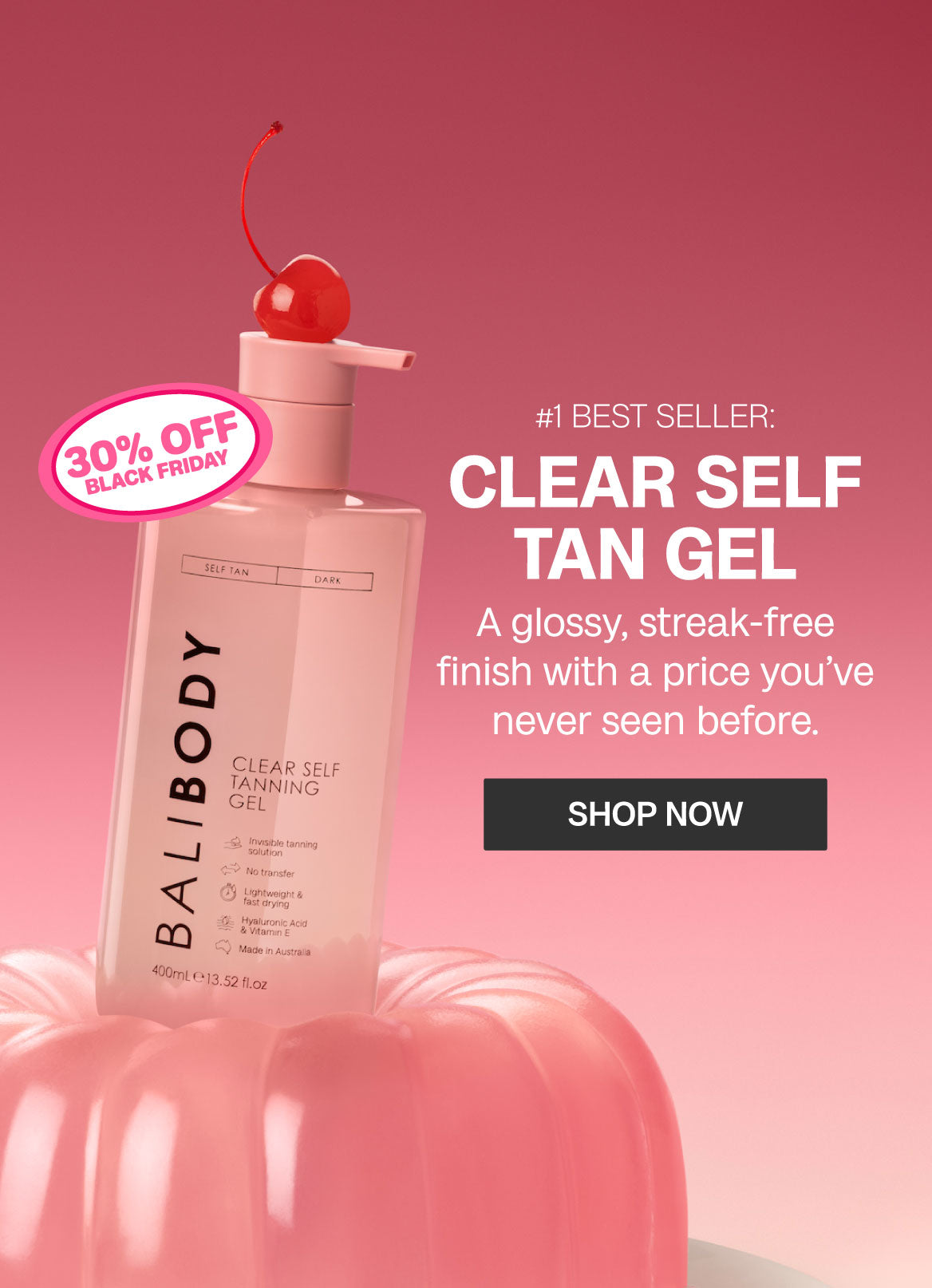 BALI BODY バリボディ　bali body Bali Body Gradual Tan - Cherry Colors - Cosmetics Heaven!