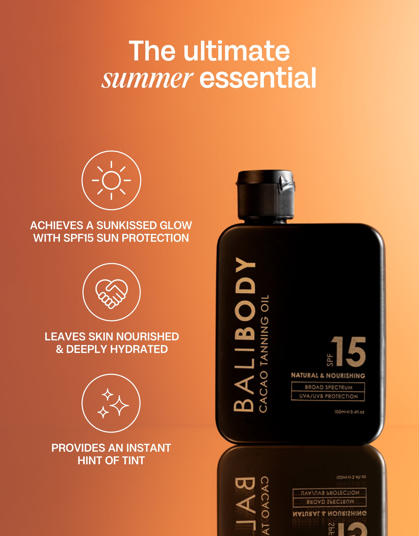 Cacao Tanning Oil SPF15