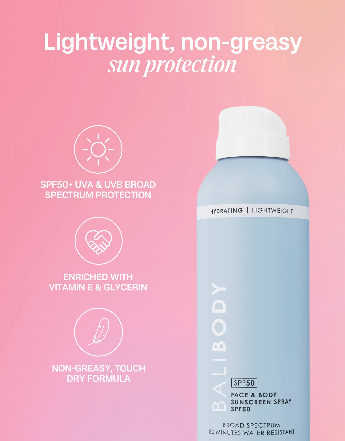Face & Body Sunscreen Spray SPF50